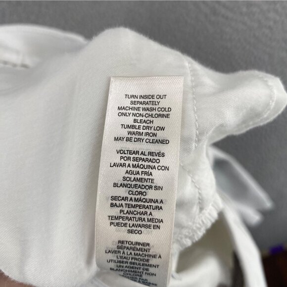 Chicos Jeans Womens 0 US 4 Short White Fabulously Slimming Stretch Skinny Casual - Picture 7 of 12